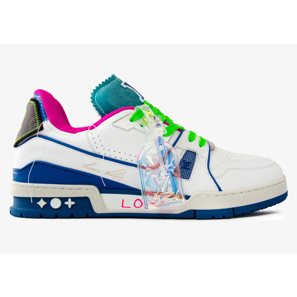 Louis Vuitton NYC Soho Pop Up Exclusive Blue White Trainer Sneaker UK 9 US 10 11 - Picture 8 of 16